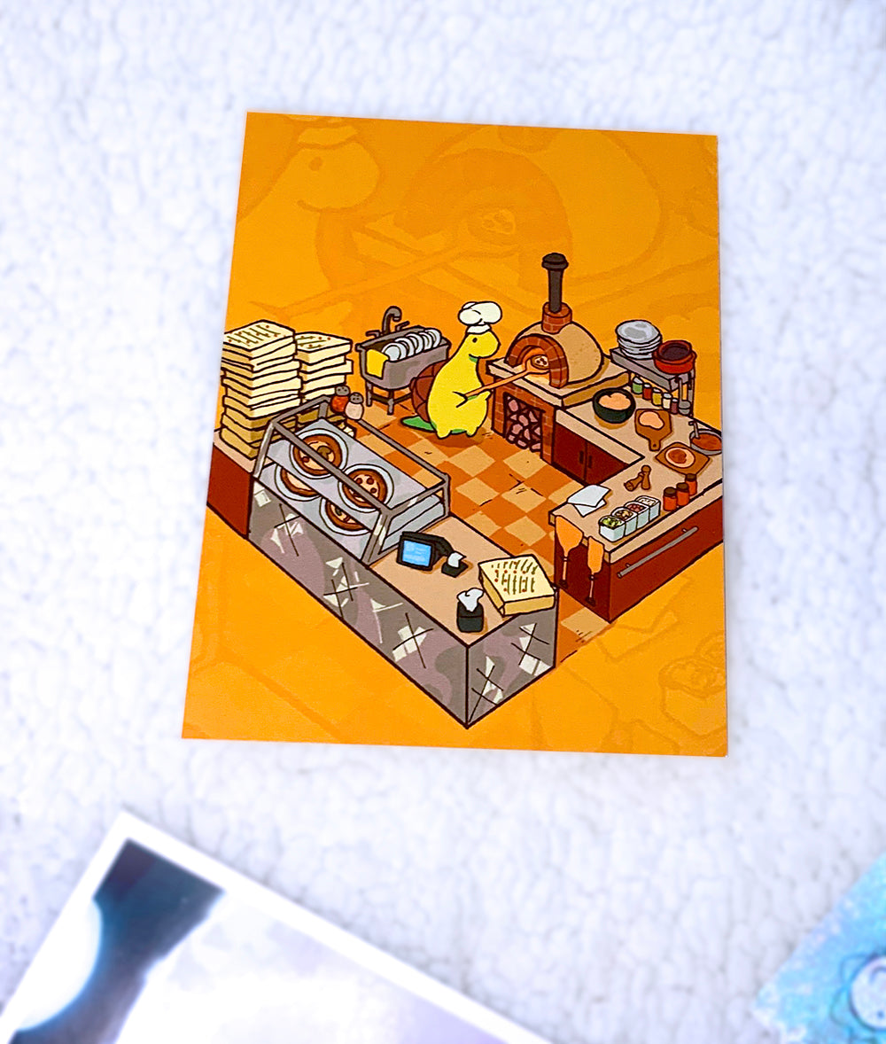 Pizza Time with Sheldon Mini-Print 4.25" x 5.5"