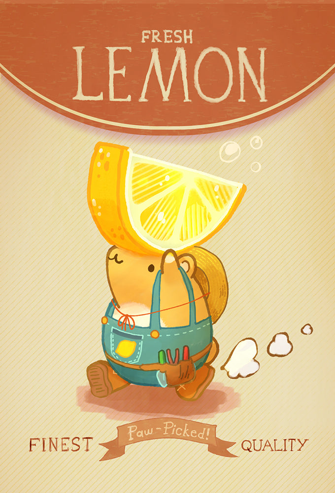 Fresh Lemon Mini-Print 3.5" x 5"